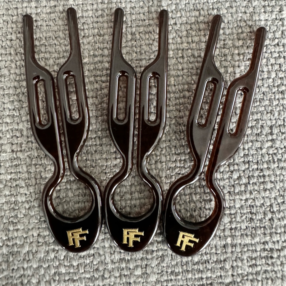 Fiona Franchimon Nº 1 HAIRPIN | Brown (Set of 3)